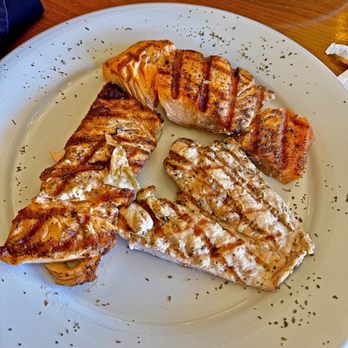 Village Cafe - 2 Sides of Salmon & 1 Side of Chicken - American Near Me - Fayetteville, Georgia