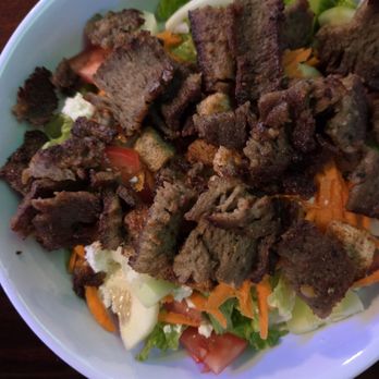 Marathon Taverna - Green salad add feta and gyro meat - Sports Bars Near Me - Portland, Oregon Marathon Taverna - Green salad add feta and gyro meat - Sports Bars Near Me - Portland, Oregon