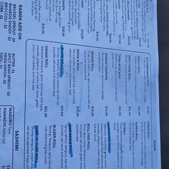 Umami - a close up of a menu - Ramen Near Me - Trussville, Alabama Umami - a close up of a menu - Ramen Near Me - Trussville, Alabama