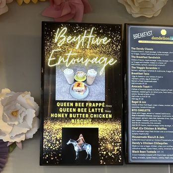Dandelion Cafe - Beyoncé Menu for her RWT Houston stop - Coffee & Tea Near Me - Bellaire, Texas Dandelion Cafe - Beyoncé Menu for her RWT Houston stop - Coffee & Tea Near Me - Bellaire, Texas