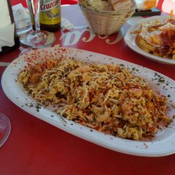 Meson Touliña - Revuelto marinero de gulas con gambas