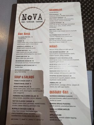 Menu photo 2 NoVa Bar & Grill Fairfax, VA Menu photo 2 NoVa Bar & Grill Fairfax, VA