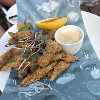 Pure Spirits - Southern Fried Okra Bite - Seafood Near Me - Toronto, Ontario