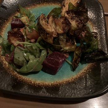 Avocado Grill - Hawaiian Brussel Sprouts and Beet & Goat Cheese Salad - Tapas/Small Plates Near Me - West Palm Beach, Florida