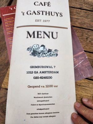 Menu photo 3 Gasthuys Amsterdam, NH