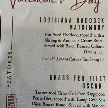 Stockyard Burgers and Bones - Valentine's Day Special. - New American Near Me - Marietta, Georgia Stockyard Burgers and Bones - Valentine's Day Special. - New American Near Me - Marietta, Georgia