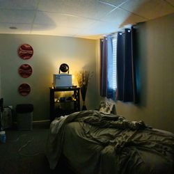 I wish I could've taken a picture of the waiting room as it was absolutely beautiful, but this is post massage in the room I was in.