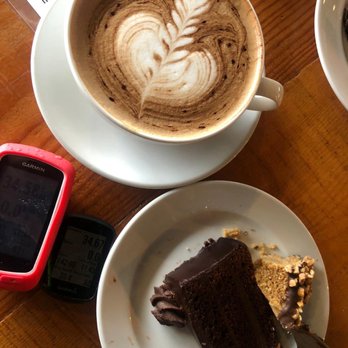 Gratia Bakery & Cafe - Stopped on a bike ride.  Delicious! Had the double chocolate cake (split with a friend) and the peanut butter bar! - Coffee & Tea Near Me - Maple Ridge, British Columbia