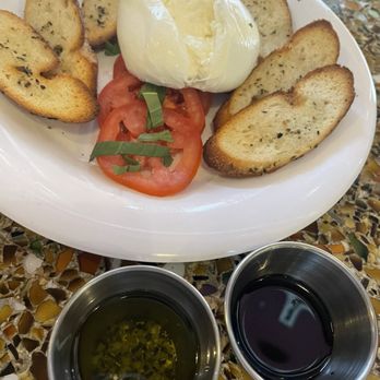 Trilogy Pizza & Wine - Burrata w/ herbed olive oil and balsamic vinegar - Pizza Near Me - San Antonio, Texas