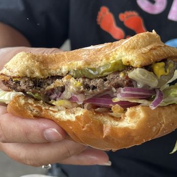 Dale's Burger Shack - Side view single with cheese excellent - Hot Dogs Near Me - Carbondale, Illinois