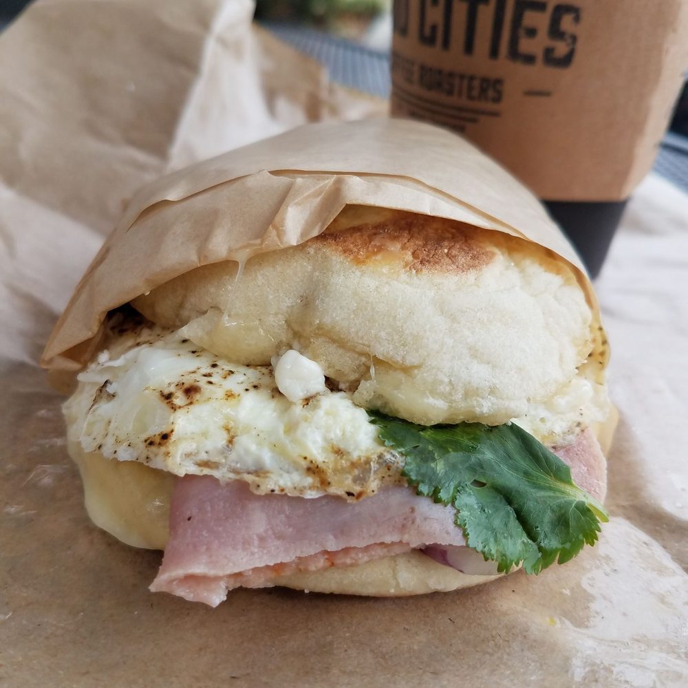 Two Cities Coffee Roasters - Green Chili Ham & Egg Sandwich - Coffee Roasteries Near Me - Clovis, California Two Cities Coffee Roasters - Green Chili Ham & Egg Sandwich - Coffee Roasteries Near Me - Clovis, California