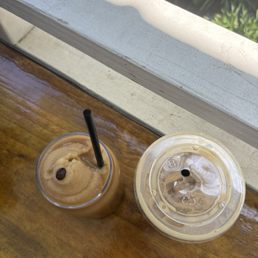 Frozen spiked coffee & iced caramel latte Frozen spiked coffee & iced caramel latte