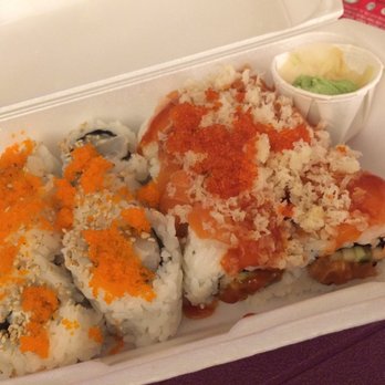 Togo Sushi - Chopped scallop roll and kamikaze roll - Sushi Bars Near Me - New Westminster, British Columbia Togo Sushi - Chopped scallop roll and kamikaze roll - Sushi Bars Near Me - New Westminster, British Columbia