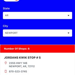 Jordan's Kwik Shop No 5 - Owners' information about their gas station