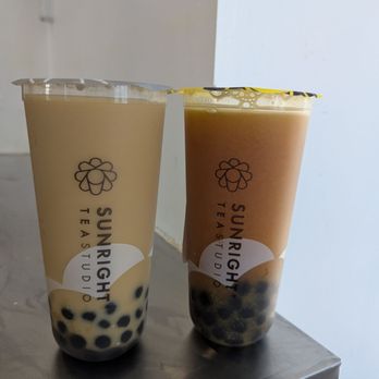 Sunright Tea Studio - White Peach Oolong Oat Milk Tea Mango Jasmine Tea + Boba - Bubble Tea Near Me - Irvine, California Sunright Tea Studio - White Peach Oolong Oat Milk Tea Mango Jasmine Tea + Boba - Bubble Tea Near Me - Irvine, California