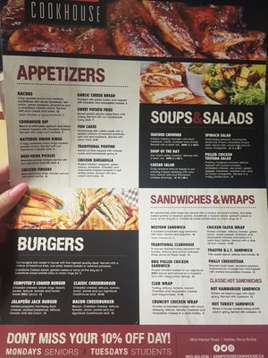 Menu photo 1 Kempster's Cookhouse & Eatery Halifax, NS Menu photo 1 Kempster's Cookhouse & Eatery Halifax, NS