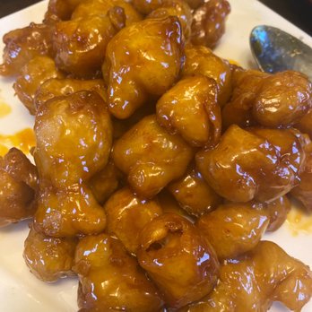 China Village - Orange chicken!! (Half eaten) but SO GOOD - Chinese Near Me - Cotati, California
