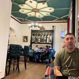 Lovely interior at Knights Tavern. Old world charm and a great menu.