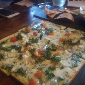 Thorncreek Winery & Gardens - An amazing Margherita type flatbread. Light and crispy. - Wineries Near Me - Aurora, Ohio Thorncreek Winery & Gardens - An amazing Margherita type flatbread. Light and crispy. - Wineries Near Me - Aurora, Ohio