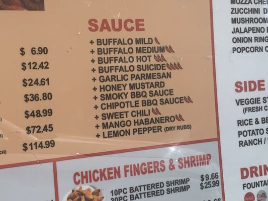 Menu photo 1 Buffalo Bell Wings Tucson, AZ