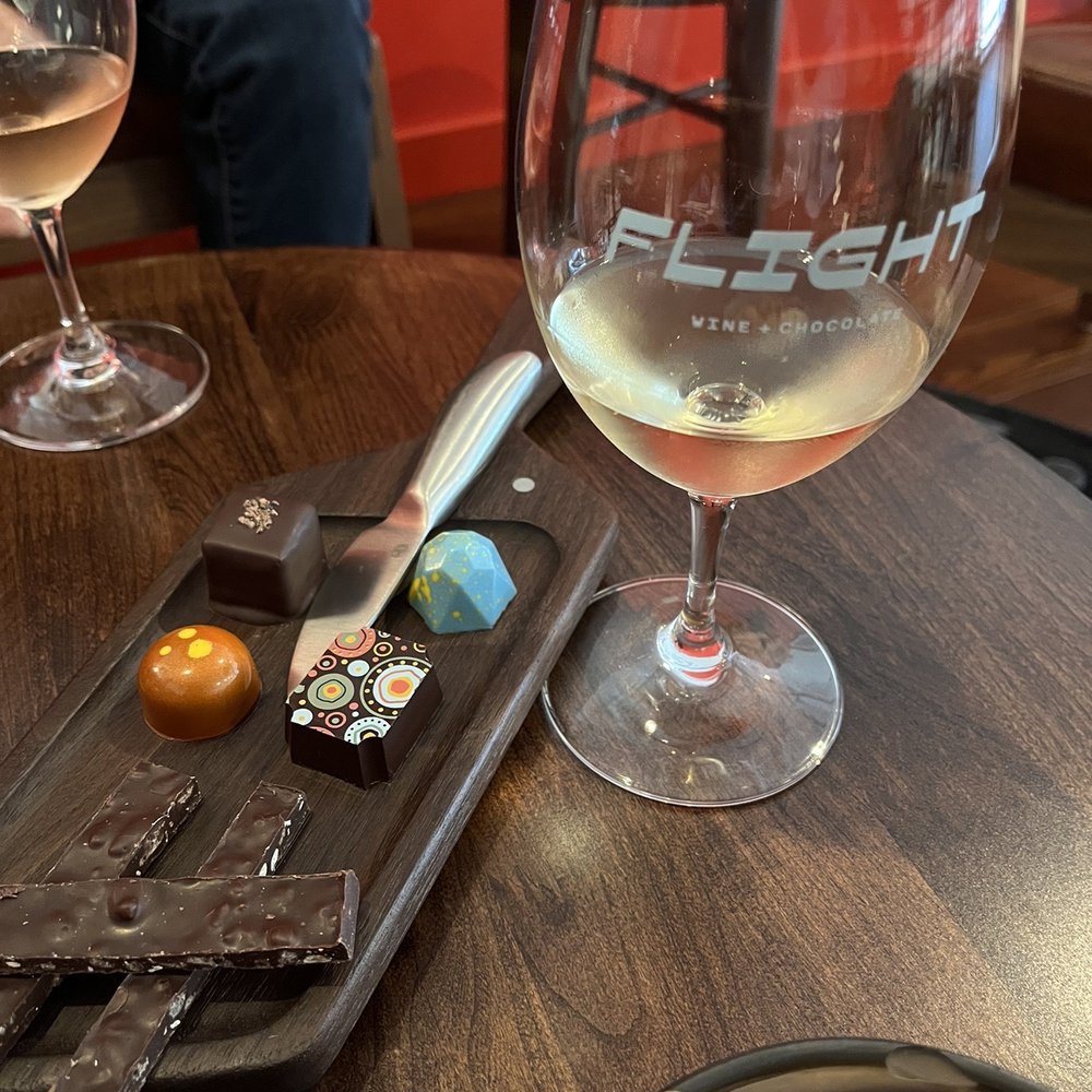 Flight Wine + Chocolate - Wine and chocolate tasting. - Wine Tasting Room Near Me - Seattle, Washington