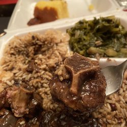 Jamaican American Soul Food - Need I say more about being serve small meat tails.