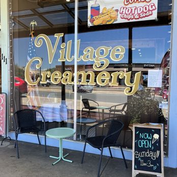 Village Creamery - Patio area - Coffee & Tea Near Me - Tyler, Texas