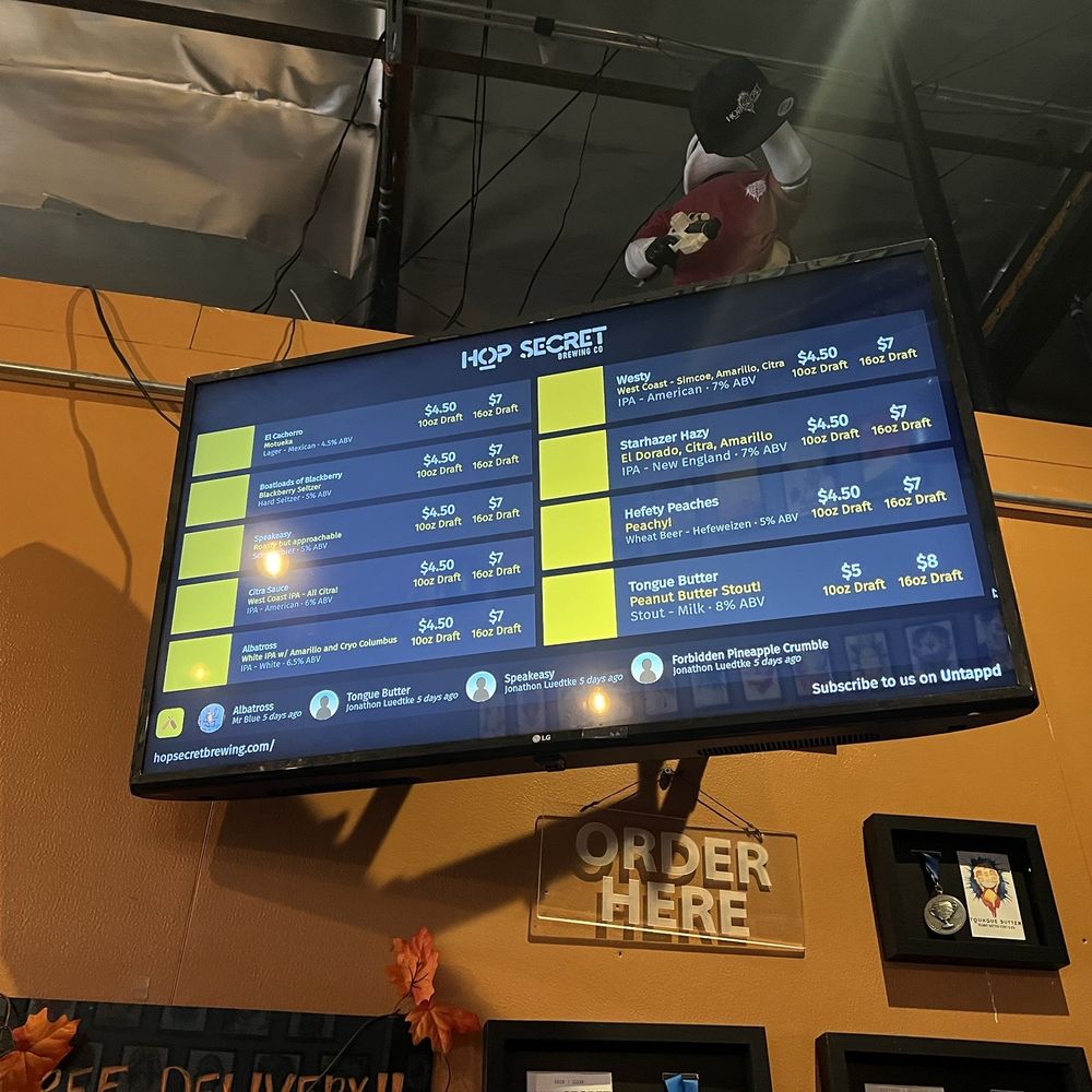 Hop Secret - Menu - Breweries Near Me - Monrovia, California Hop Secret - Menu - Breweries Near Me - Monrovia, California