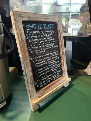 Menu photo 1 13th Street Coffee and Tea Omaha, NE