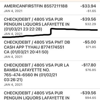 Penguin Liquors Store - This Is My Statement I Showed The Owner And He Still Said Call Your Bank - Beer, Wine & Spirits Near Me - Lafayette, Indiana Penguin Liquors Store - This Is My Statement I Showed The Owner And He Still Said Call Your Bank - Beer, Wine & Spirits Near Me - Lafayette, Indiana