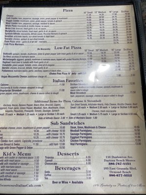Menu photo 2 Genovese's Italian Cafe Ormond Beach, FL