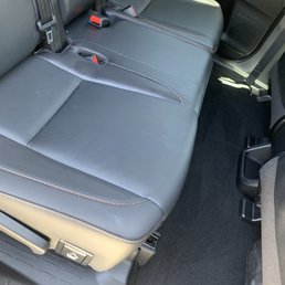 Great job with interior deep clean and leather seat conditioning Great job with interior deep clean and leather seat conditioning