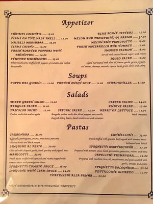 Menu photo 2 Nicola's Restaurant New York, NY
