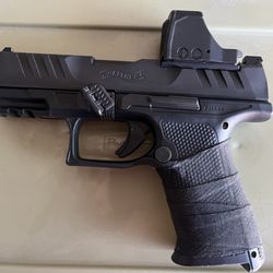 AA Tactical Enterprise - Walther PDP F-Series with Black Steel gas pedal.  Helps to control recoil.
