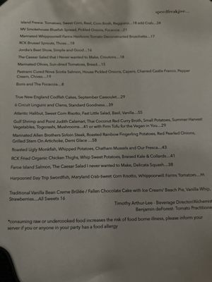 Menu photo 4 The Red Cat Kitchen Oak Bluffs, MA