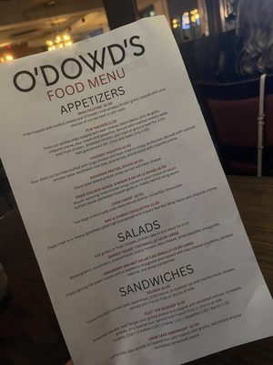 Photo of O’Dowd’s Gastrobar - Kansas City, MO, US. Menu