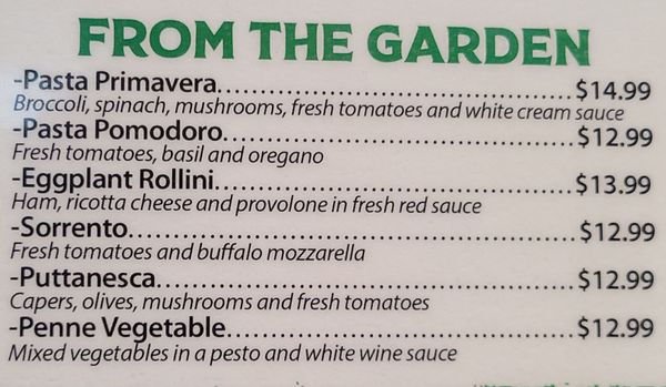 Menu photo 7 Roma Cucina Italiana Phoenix, AZ