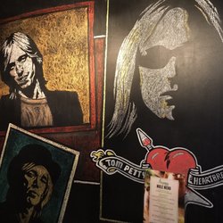 Argonne Cafe - Tom Petty chalk art, incredible drawings