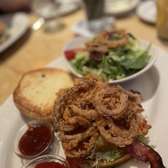 The Cheesecake Factory - Smokehouse bbq burger w/ side salad - American Near Me - Roseville, California