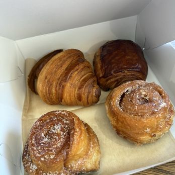 Ruby’s Bakery and Café - Sugar bun, butter croissant and chocolate croissant - Cafes Near Me - Lodi, California