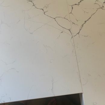 New Beginning Stone - Cracked quartz, they came and re sealed it, still looks like shit - Tiling Near Me - Saugus, California New Beginning Stone - Cracked quartz, they came and re sealed it, still looks like shit - Tiling Near Me - Saugus, California