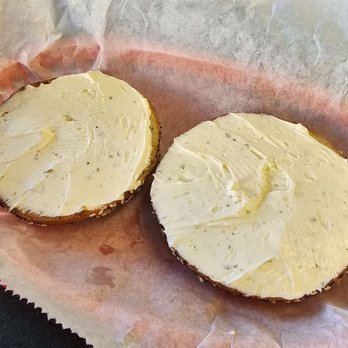 Carolina Cafe and Catering - Everything bagel with garlic & herb spread - Bagels Near Me - Columbia, South Carolina