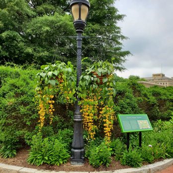 Enid A Haupt Garden - Another decorated lantern in the garden - Botanical Gardens Near Me - Washington, DC, District of Columbia