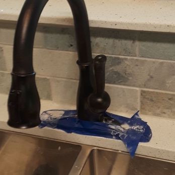 On A Dime Construction Service - kitchen faucet with motion sensor and tile work for backsplash. countertop also. - General Contractors Near Me - Clute, Texas On A Dime Construction Service - kitchen faucet with motion sensor and tile work for backsplash. countertop also. - General Contractors Near Me - Clute, Texas