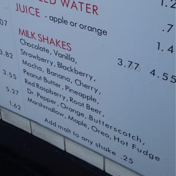 Eastside Big Tom - Check out all the milk shake flavors at the Big Tom Drive Inn - Burgers Near Me - Olympia, Washington