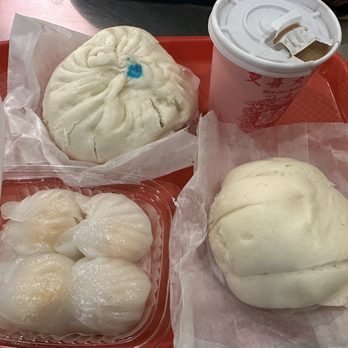 Lucky King Bakery - Big Bun, Shrimp Dumplings, Chinese Sausage Bun & Coffee - Bakeries Near Me - New York, New York