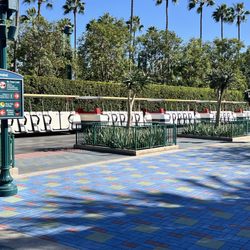 Pixar Pals Parking Structure - Tram loading / unloading area