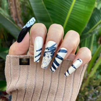 Hannah SD Nails - Amazing hand drawn Bleach Anime nails design at Hannah SD Nails - Nail Technicians Near Me - San Diego, California