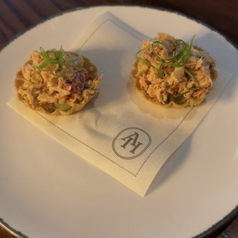 Americana House  - Dungeness Crab Tartlets: NOT GOOD. - American Near Me - Lodi, California