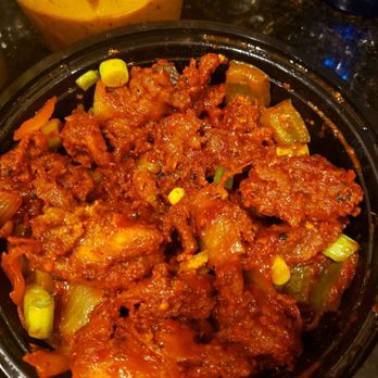 Suji’s Kitchen - Chili chicken   , chicken tikki in the back - Indian Near Me - Kingston, Massachusetts
